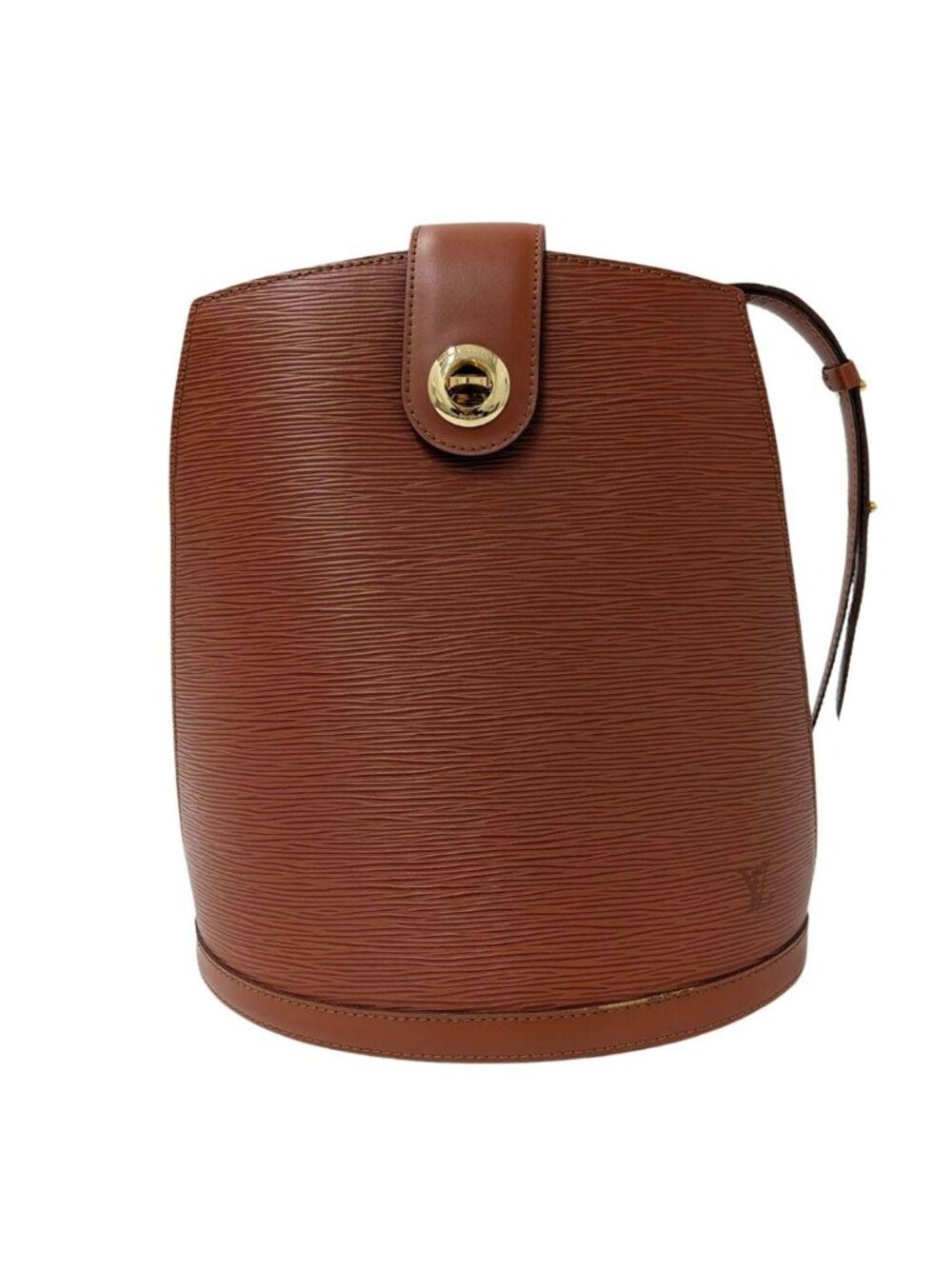 Louis Vuitton Shoulder Bag Epi Leather Cluny Kenya Brown Autumn